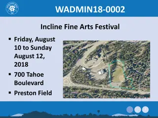 Incline Fine Arts Festival August 10-12, 2018