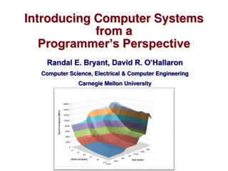 Computer Systems from a Programmer's Perspective