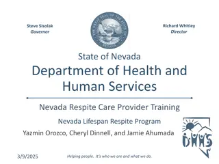 Nevada Respite Care Training Program