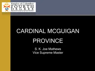 Overview of Cardinal McGuigan Province Knights