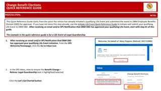 Retiree Benefit Elections Process Guide