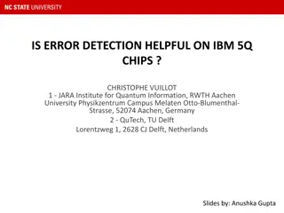 Error Detection on IBM 5Q Chips