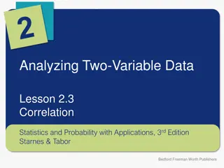 Analyzing Two-Variable Data