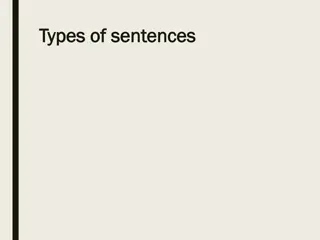 Types of sentences