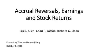 Accrual Reversals, Earnings and Stock Returns