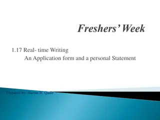 Completing Application Forms for Clubs and Universities