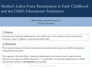 Maternal Employment and Long-Term Educational Outcomes