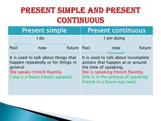 Present Simple and Continuous Usage