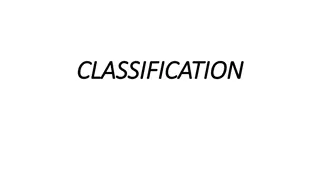 CLASSIFICATION