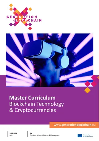 Master Curriculum in Blockchain Technology & Cryptocurrencies