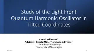 Study of the Light Front Quantum Harmonic Oscillator in Tilted Coordinates