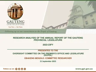 Analysis of GPL Annual Report 2022-23 FY: Insights for OCPOL Oversight