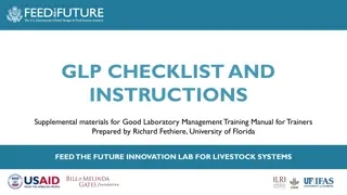 Good Laboratory Management Training Supplemental Materials