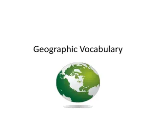 Geographic Vocabulary and Earth's Processes