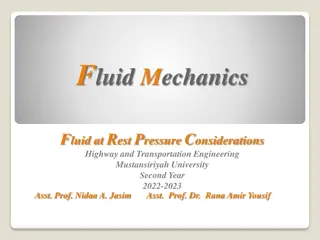 Fluid Mechanics: Pressure Considerations in Transportation Engineering