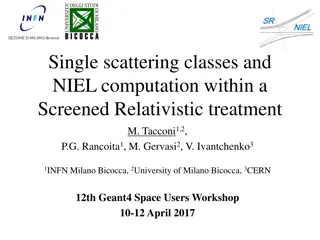 Single Scattering Models and NIEL Computation within Screened Relativistic Treatment