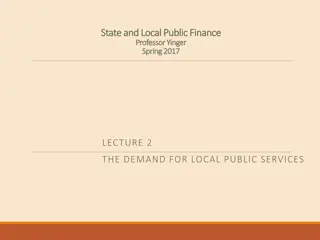 State and Local Public Finance
