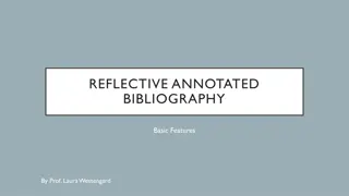 REFLECTIVE ANNOTATED  BIBLIOGRAPHY