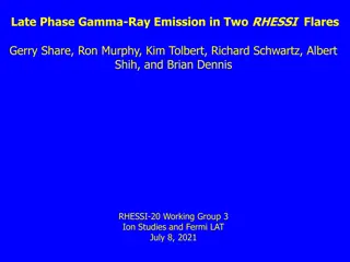Late Phase Gamma-Ray Emission in Two RHESSI  Flares