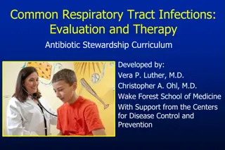 Evaluation and Therapy of Common Respiratory Tract Infections