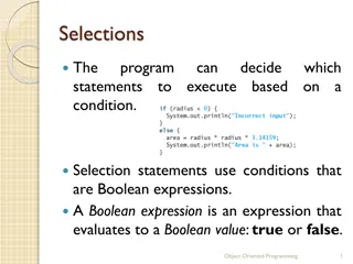 Selection Statements in Programming