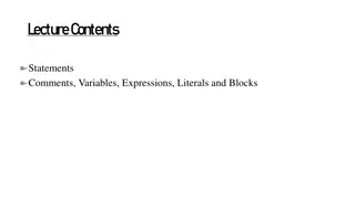 Java Programming Fundamentals: Statements, Variables, Expressions