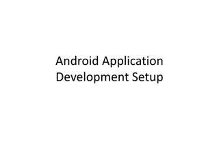 Setting Up Android Application Development