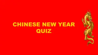 Chinese New Year Quiz