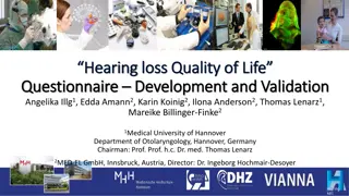 Development and Validation of Hearing Loss Quality of Life Questionnaire