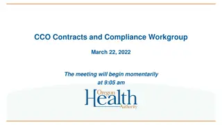 March 22, 2022 Contracts and Compliance Workgroup Meeting