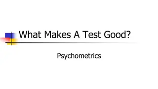 Essentials of Test Quality in Psychometrics