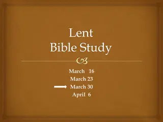 Lenten Bible Study