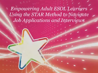 Empowering Adult ESOL Learners with STAR Method for Job Success