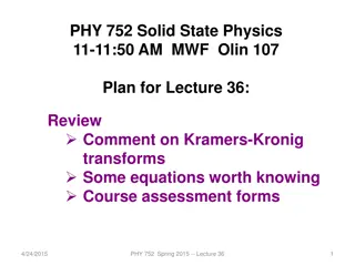 Review of Analytic Properties of Dielectric Function in Solid State Physics