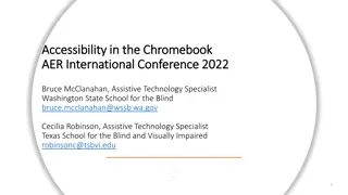 Chromebook Accessibility at AER International Conference 2022