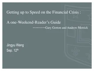 Speed on Financial Crisis Document Highlights