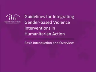 Integrating Gender-based Violence Interventions in Humanitarian Action: Overview