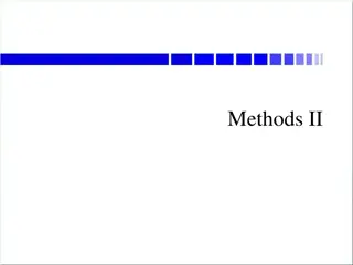 Value-Returning vs. Void Methods in Java