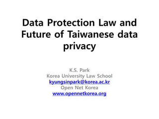 Data Protection Law and Future of Taiwanese Data Privacy
