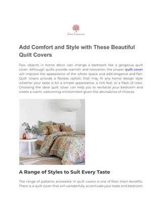 Add Comfort and Style with These Beautiful Quilt Covers