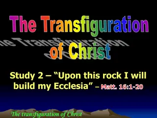 The Transfiguration Study: Upon This Rock