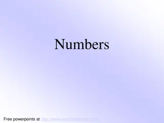 Numbers and Number Systems