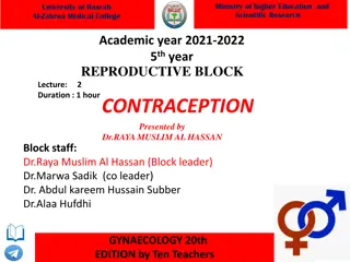 Contraception Methods and Benefits
