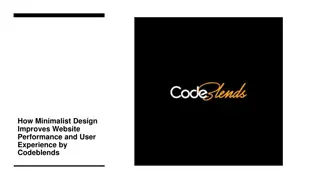 How Minimalist Design Improves Website Performance and User Experience by Codeblends