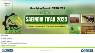 SAEINDIA TIFAN25 Qualifying Round Design Presentation 2025
