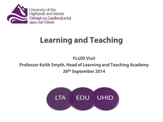 Development of UHI Learning and Teaching Fellowship Scheme