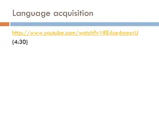 Language Acquisition and Modeling for Smoothing Techniques