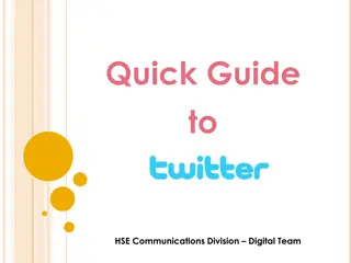 Quick Guide to Twitter Language and Rules