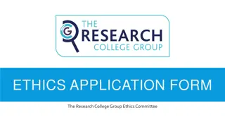 Research Ethics Application Form for College Group Committee