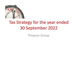 Timpson Group Tax Strategy 2022